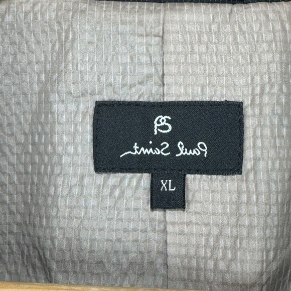 Saint Paul Blazer Sport Coat Men‎ XL Black Cotton Blend 2 Button Jacket Casual - Picture 5 of 12